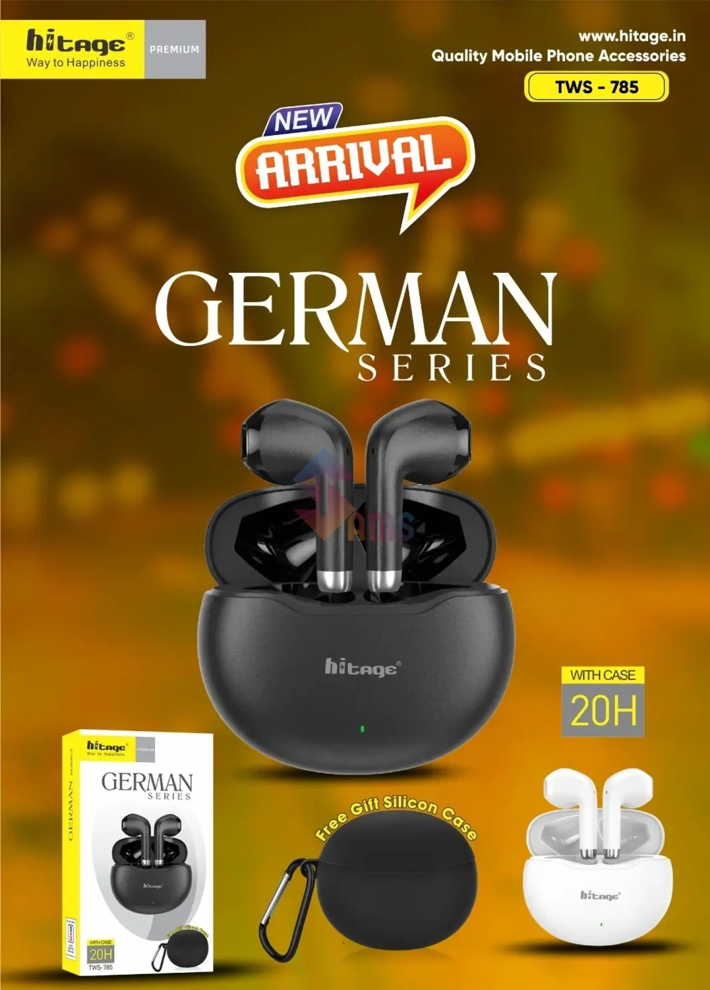 Hitage TWS -785 German Series Earbuds.webp